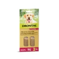 Drontal Chewable Wormer Large Dog 2 Pack - 2pk