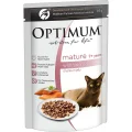 Optimum Mature Salmon Chunks in Jelly Wet Cat Food - 85g