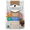 Ivory Coat Grain Free Mature Wet Cat Food Chicken & Ocean Fish in Gravy - 85g