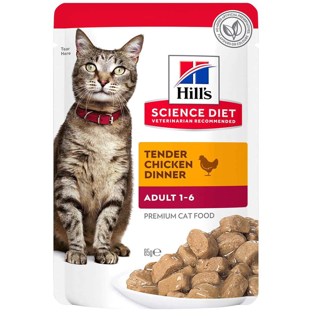 Hill's Science Diet Adult Chicken Pouches Wet Cat Food - 85g