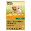 Advocate Flea & Worming Treatment <4kg Dog - 3pk