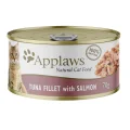 Applaws Natural Tuna Fillet with Salmon in Broth Wet Cat Food Can - 70g