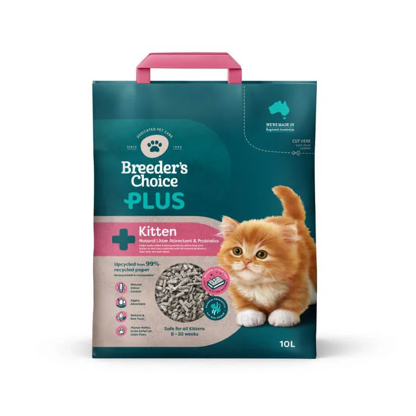 Breeders Choice Plus Kitten Litter - 24L