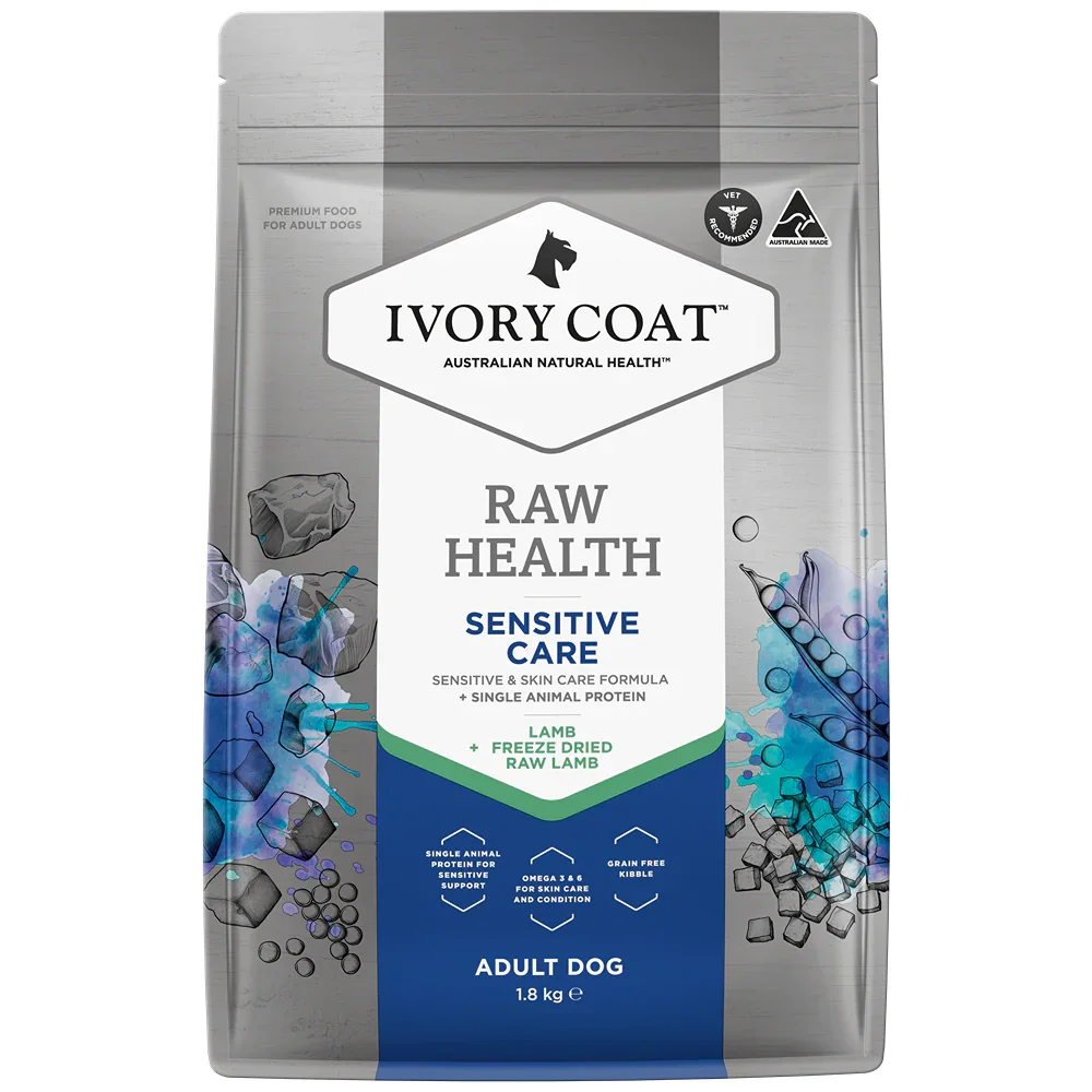 Ivory Coat Raw Health Dog Sensitive Care Dog Food - 10kg