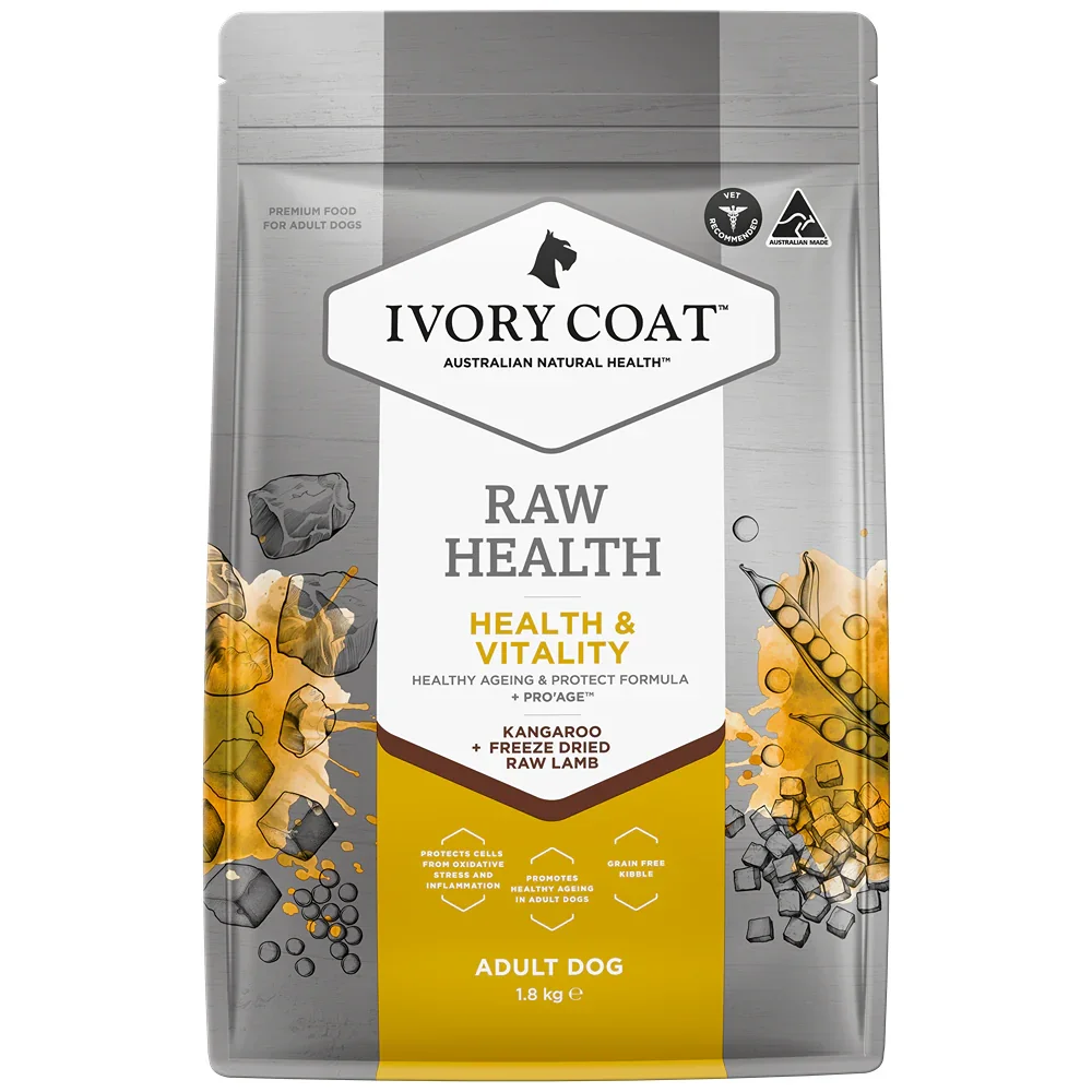 Ivory Coat Raw Health Health & Vitality Dry Dog Food - 10kg