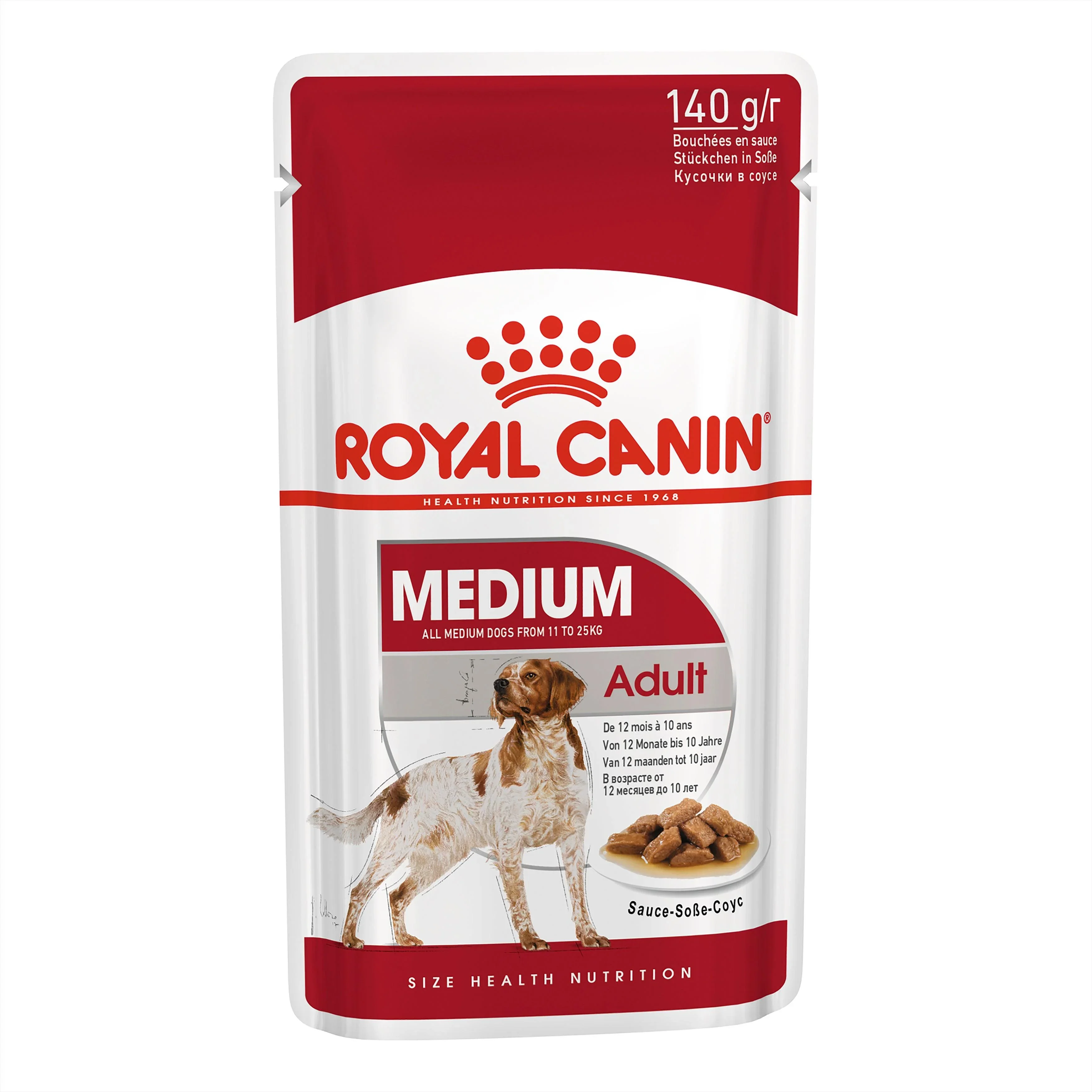 Royal Canin Medium Adult Wet Dog Food - 140gx10