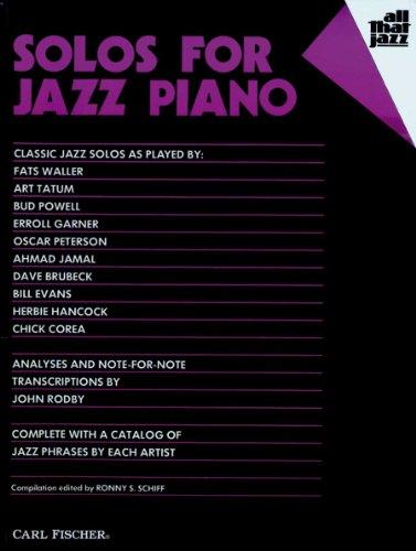 Carl Fischer Solos for Jazz Piano Book