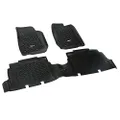 Rugged Ridge All-Terrain 12987.04 Black Front and Rear Floor Liner Kit for Select Jeep Wrangler Unlimited Models