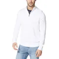 Nautica Men's Quarter-Zip Sweater, Bright White, Medium