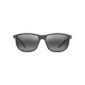 Maui Jim Unisex Dragon's Teeth Sunglasses, Grey Stripe Neutral Grey, 58mm EU