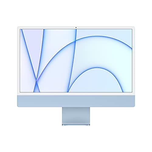 Apple 2021 iMac (24-inch, Apple M1 chip with 8‑core CPU and 8‑core GPU, 8GB RAM, 256GB) - Blue