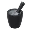 Avanti Conical Mortar and Pestle, Black, 13 cm Height