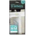 UT Wire UTW-D18-WH D-Wings Cord Organizer Combo Kit, Paintable White, 18-Piece