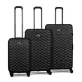 Wenger 604333 Lumen Hardside Luggage Set, Black, 77 Centimeters