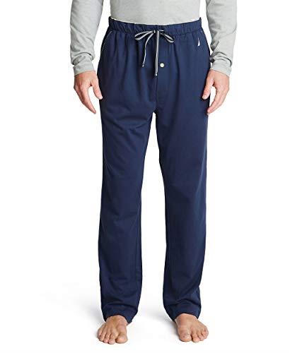 NAUTICA Men's Soft Knit Sleep Lounge Pant, Navy, XXL Plus
