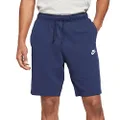 Nike Men's Sportswear Club Jersey Short, X-Large, Midnight Navy/White