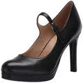 Naturalizer Women's Talissa Mary Janes Pump, Black Leather, 12 Wide