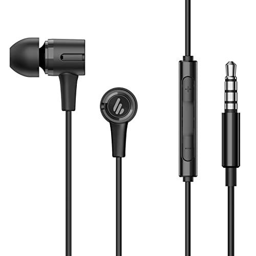 Edifier P205 Earbuds with Remote and Microphone - 8mm Dynamic Drivers, Omni-Directional, 3 Button in-line Control, Compact, Earphone