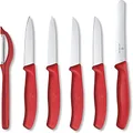 Victorinox Swiss Classic 6-Piece Paring Knife Set, Red 6.7111.6G