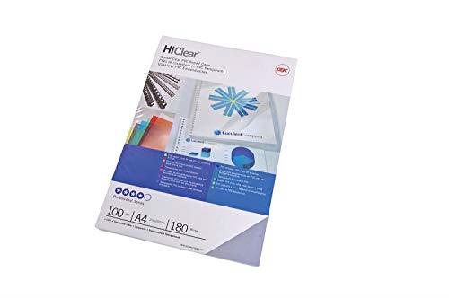 GBC BCP20CLR100 Binding Cover, A4 200 Micron Clear PK100