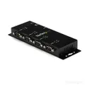 StarTech.com USB to Serial Adapter Hub – 4 Port – Industrial – Wall Mount – Din Rail – COM Port Retention – FTDI USB Serial