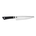 Shun Cutlery Sora Chef's Knife 8”, Gyuto-Style Kitchen Knife, Ideal for All-Around Food Preparation, Authentic, Handcrafted Japanese, Professional Chef Knife, Black