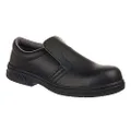 Portwest Steelite Slip On Safety Shoe, Black, Size 45