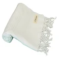 Bersuse 100% Cotton Anatolia Turkish Towel - 37X70 Inches, White