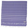 Bersuse 100% Cotton - Anatolia XL Blanket Turkish Towel - 61X82 Inches, Dark Purple