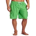 Kanu Surf Men's Barracuda Swim Trunks (Regular & Extended Sizes), Green, Small