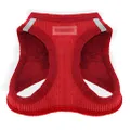 Best Pet Supplies, Inc. Voyager Step-in Plush Dog Harness - Soft Plush, Step in Vest Harness for Small and Medium Dogs - Red Corduroy, Small (Chest: 14.5" - 17")