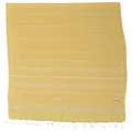 Bersuse 100% Cotton - Anatolia XL Blanket Turkish Towel - 61X82 Inches, Yellow