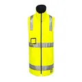 Huski K8132 Reversible Polar Fleece Traffic Vest Yellow, XX-Large
