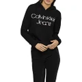Calvin Klein Women's Surplus Khaki Cropped Hoody,Black,X-Small