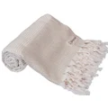 Bersuse 100% Cotton Hierapolis Turkish Handloom Towel - 37X70 Inches, Beige
