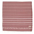 Bersuse 100% Cotton - Anatolia XL Blanket Turkish Towel - 61X82 Inches, Burgundy