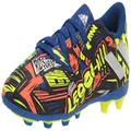 adidas Men's Nemeziz 19.4 Firm Ground Soccer Shoe, Royal Blue/Silver/Yellow, 4 Little Kid