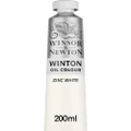 Winsor & Newton Winton Oil Paint Tube, 200ml, Zinc White (Pack of 1), 1437748