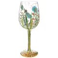 Lolita Dragonfly Summer Artisan Painted Wine Glass Gift Lolita WG Dragonfly 9" Multicolor