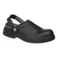 Portwest Steelite Safety Clog, Black, Size 44