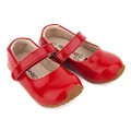 SKEANIE Girls Mary Jane Leather Shoes, Red, EU22