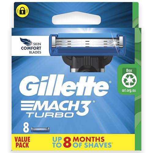 Gillette Mach3 Turbo Replacement Cartridges 8 Count