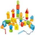 32pc Hape String-Along Shapes Kids/Children 3y+ Educational/Learning Wooden Toy