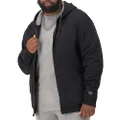 Champion mens Powerblend Full-zip Hoodie Warm Up or Track Jacket, black, 3X-Large UK