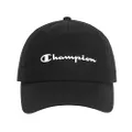 Champion Womens Script Dad Adjustable Baseball Cap, Black/White, One Size US, Black/White, One Size