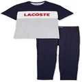 Lacoste Men's Logo S/S PJ Set, SILVER CHINE, Small
