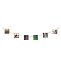 Three by Three Seattle Showcase Your Memories with Style: Chained·Up!™ Magnet Display with 8 Mighty Magnets and 5 Ft of Ball Chain