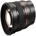 Samyang SY85M-MFT 85mm F1.4 Ultra Wide Micro Four-Thirds Mount Fixed Lens for Olympus/Panasonic Micro 4/3 Cameras