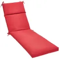Amazon Basics Outdoor Lounger Patio Cushion - Red