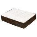 Amazon Basics Foam Pet Bed for Cats or Dogs - Small, Brown Plush